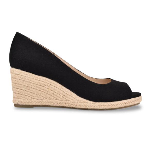 New Bandolino Women's Nuri Peep Toe Espadrille Wedge Sandals Size 7 - Picture 1 of 8